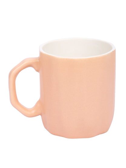 Set of 4 Ceramic Peach Coffee Mug - Default Title (CUP2103OR_4)