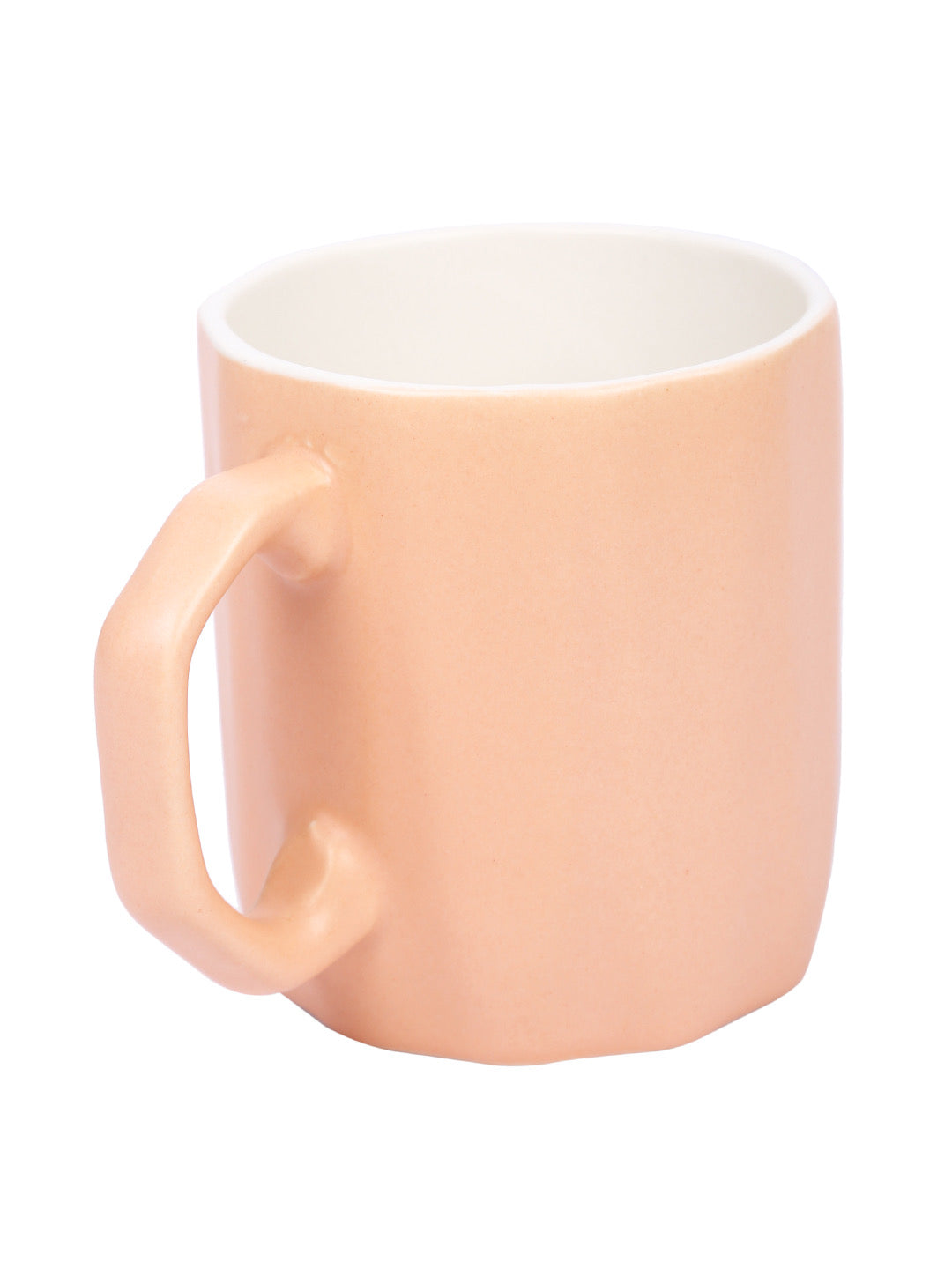 Set of 4 Ceramic Peach Coffee Mug - Default Title (CUP2103OR_4)