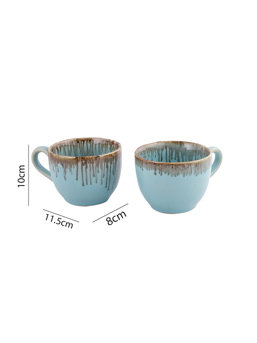 Set of 2 Solid Ceramic Cups - Default Title (CUPO2215_2)