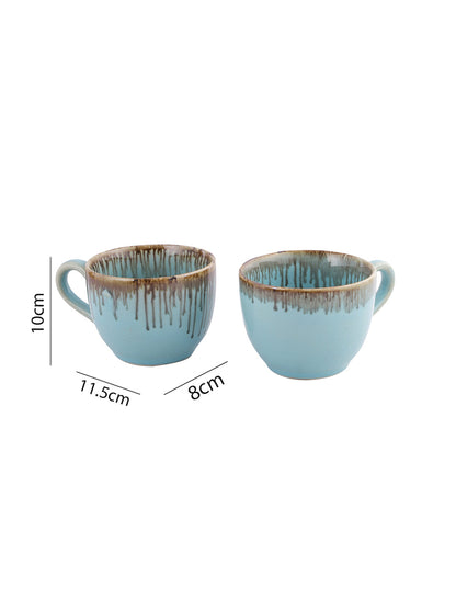 Set of 4 Solid Ceramic Cups - Default Title (CUPO2215_4)
