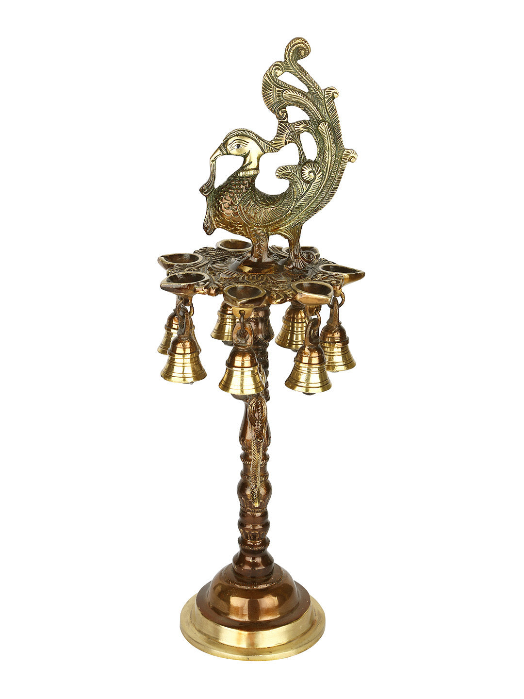 Peacock Oil Lamp Stand - Default Title (DDM21129)