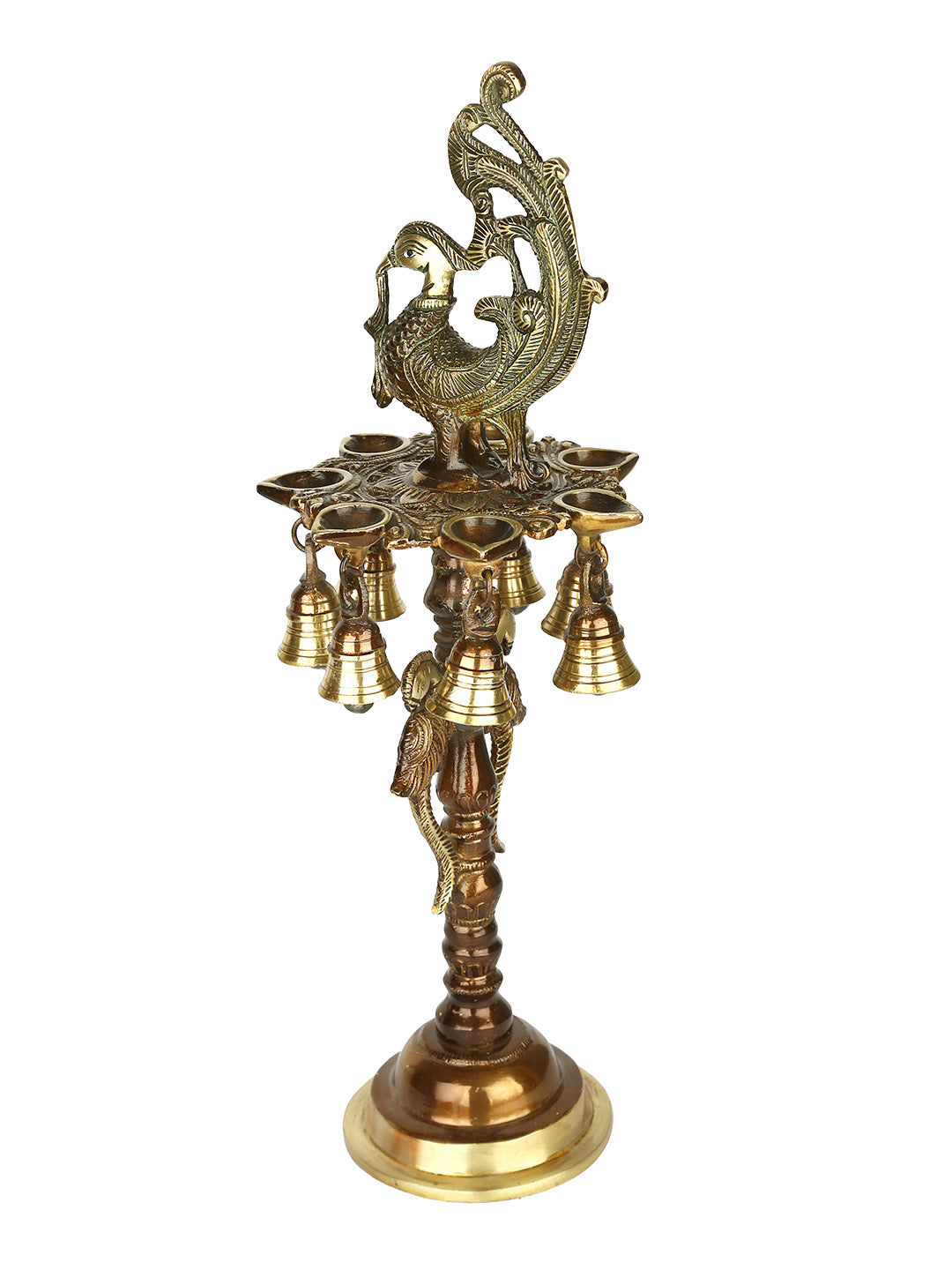 Peacock Oil Lamp Stand - Default Title (DDM21129)