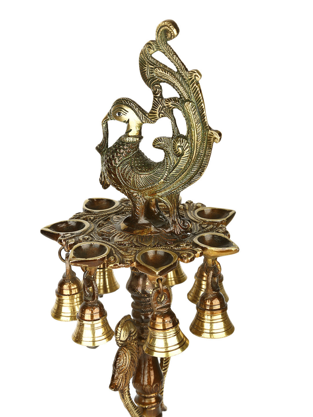 Peacock Oil Lamp Stand - Default Title (DDM21129)