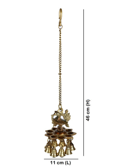 Peacock Hanging Oil Lamp - Default Title (DDM21130)