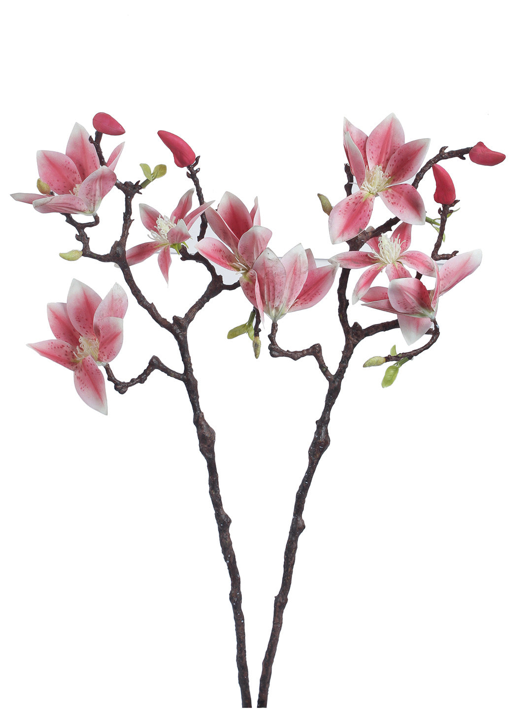 Set of 2 Classic Passion Orchid Glory Pink Artificial Flowers Stems - Default Title (FL20385PI)