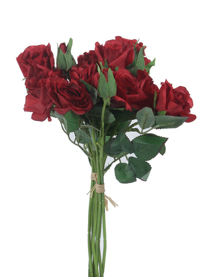 Bunch of 2 Red Artificial Rose Sticks - Default Title (FL20387RE)