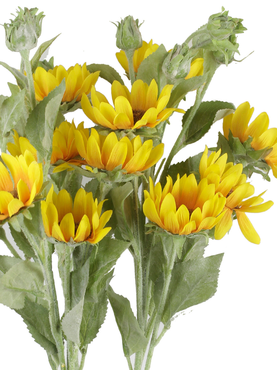 Soothing Yellow Tufted Sunflower  Set-Set of 2 - Default Title (FL2087YE)