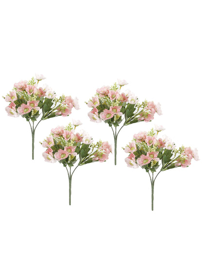 Lovable Bunch of Chrysanthemum Flowers-Pink-Set of 4 - Default Title (FL2089PI)