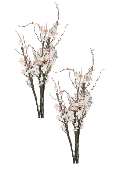 Refreshing and Chick set of Chimonanthus Flowers-Pink-Set of 2 - Default Title (FL209402PI)