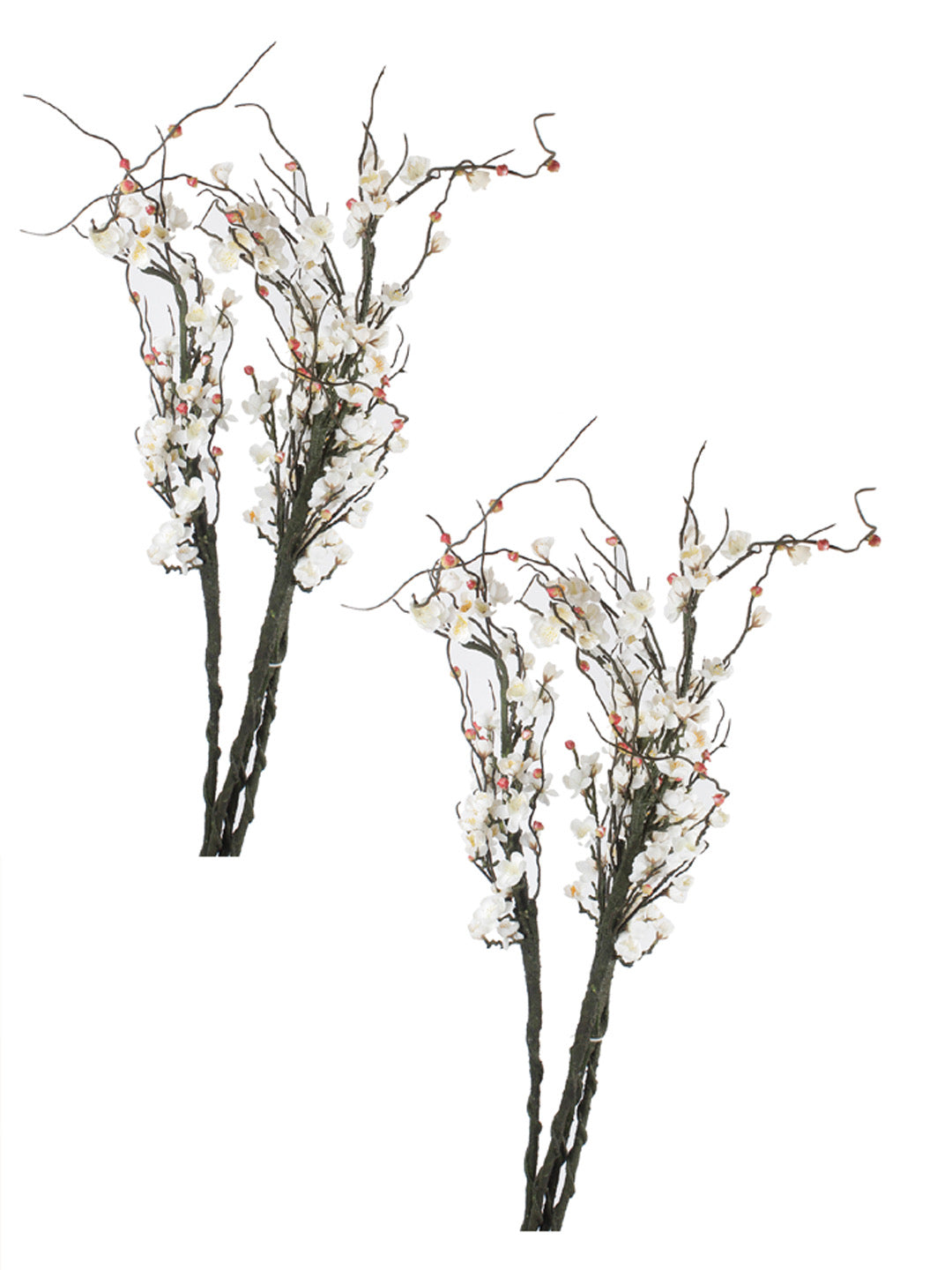 Refreshing and Chick set of Chimonanthus Flowers-White-Set of 2 - Default Title (FL209402WH)