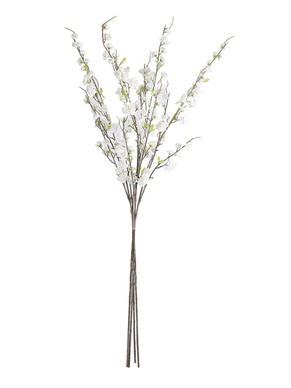 Set of 2 White Flower Stick - Default Title (FL22372WH_2)