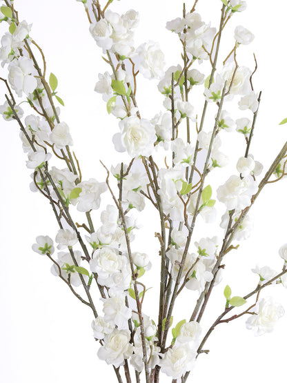 Set of 2 White Flower Stick - Default Title (FL22372WH_2)