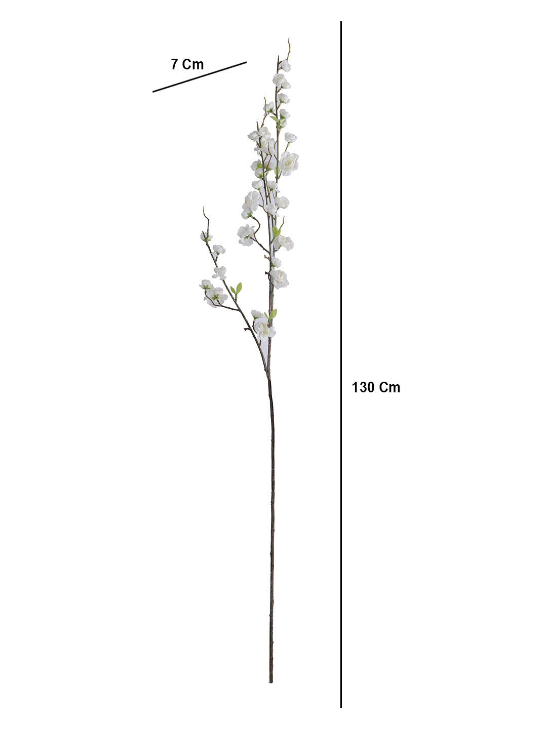 Set of 2 White Flower Stick - Default Title (FL22372WH_2)