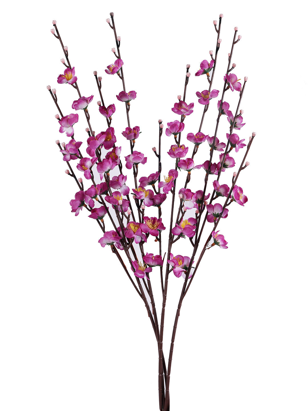 Set of 4 Purple Flower Stick - Default Title (FL22373PU_4)