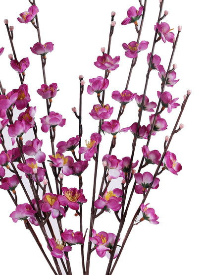 Set of 4 Purple Flower Stick - Default Title (FL22373PU_4)