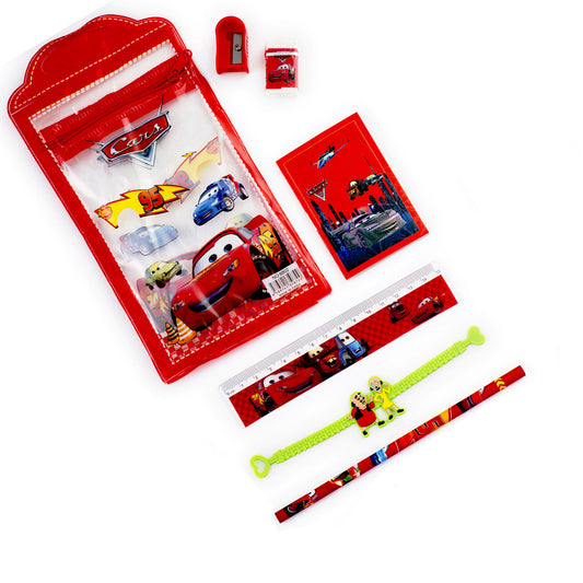 Aapno Rajasthan Red & Blue Motor Car Poch Box & Rakhi Kids Hamper - Default Title (HPR18207)