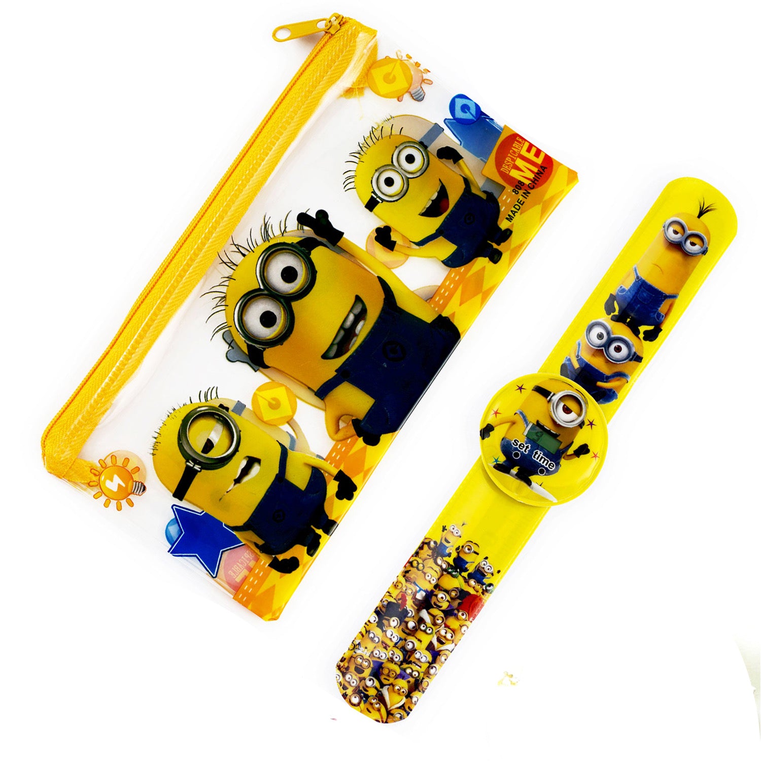 Aapno Rajasthan Minions Pouch Box & Rakhi Kids Hamper - Default Title (HPR18218)