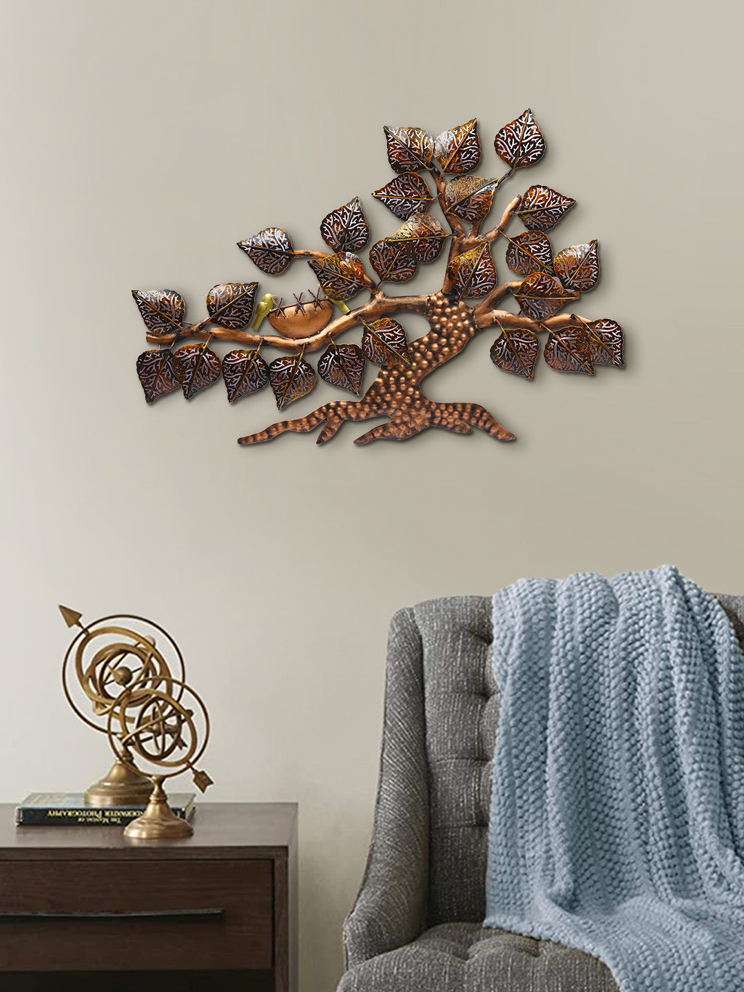 Vibrant birds and trees wall decor - Default Title (JDPSK2122)