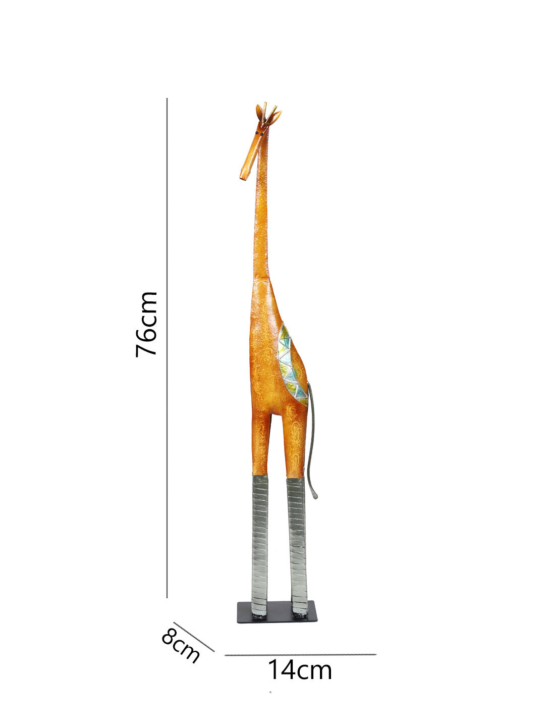 Towering and Graceful Giraffe Showpiece Set of 2 - Default Title (JDPVED2127_2)
