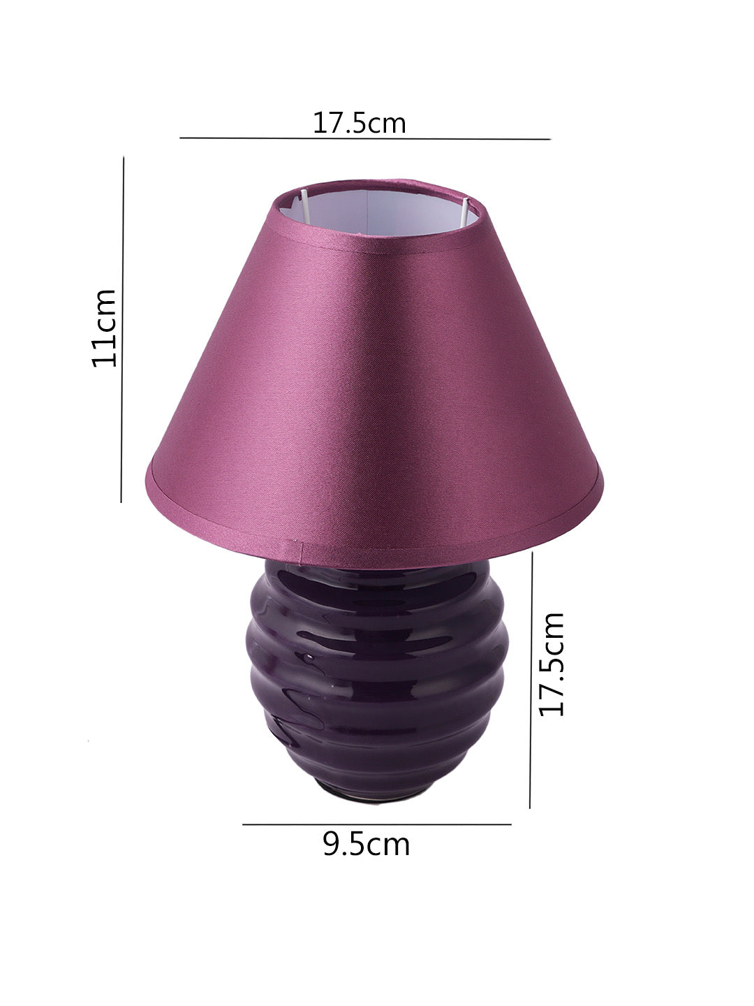 Purple Solid Bedside Table Lamp - Default Title (LAM210238)