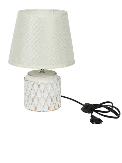 Uniquely Crafted White Ceramic Table Lamp - Default Title (LAM2298WH)