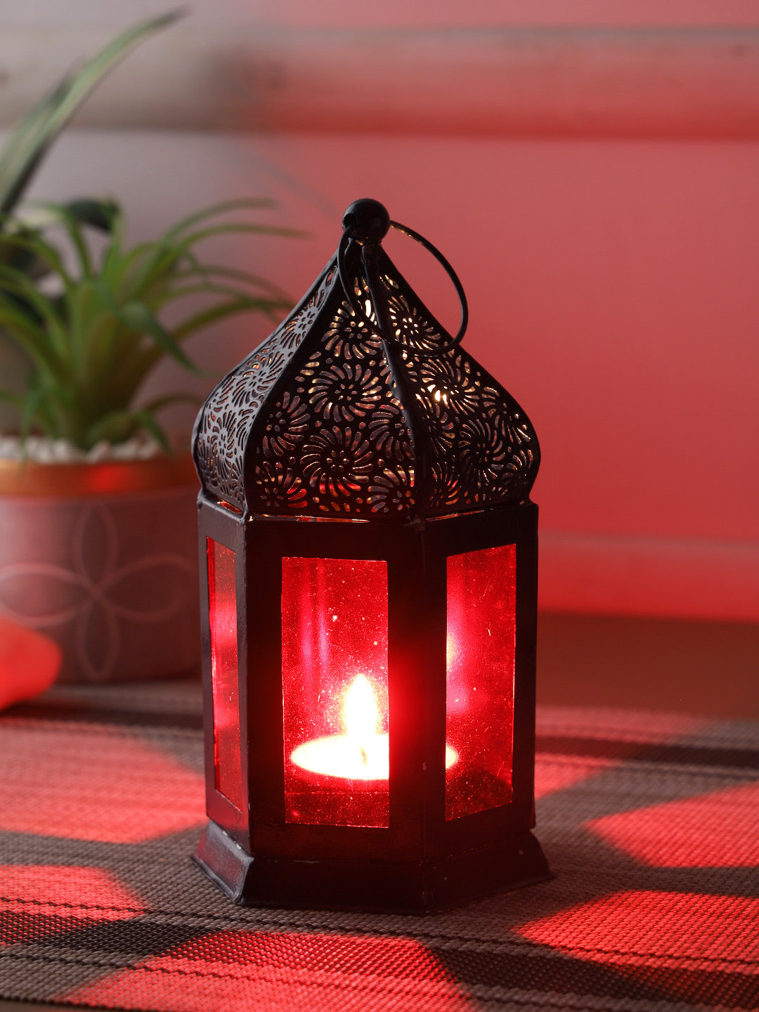 Decorative Antique Copper Finish Moroccan Lanterns - Default Title (LAMM2101)