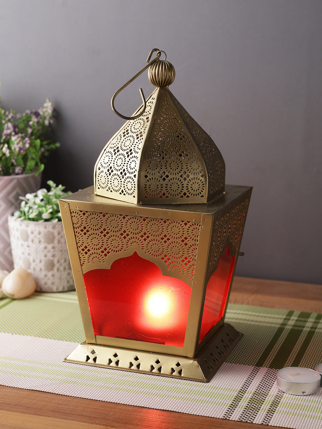 Decorative Antique Copper Finish Moroccan Lanterns - Default Title (LAMM2104)