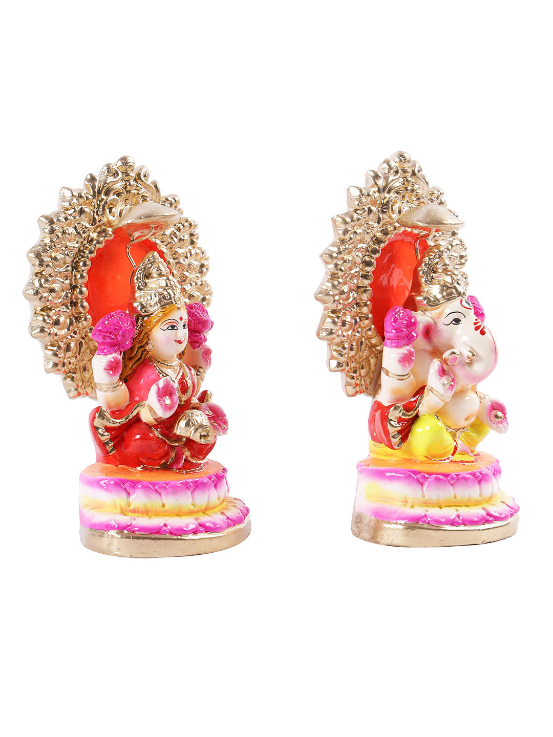 Handpainted Laxmi Ganesh idol set - Default Title (LG2206)