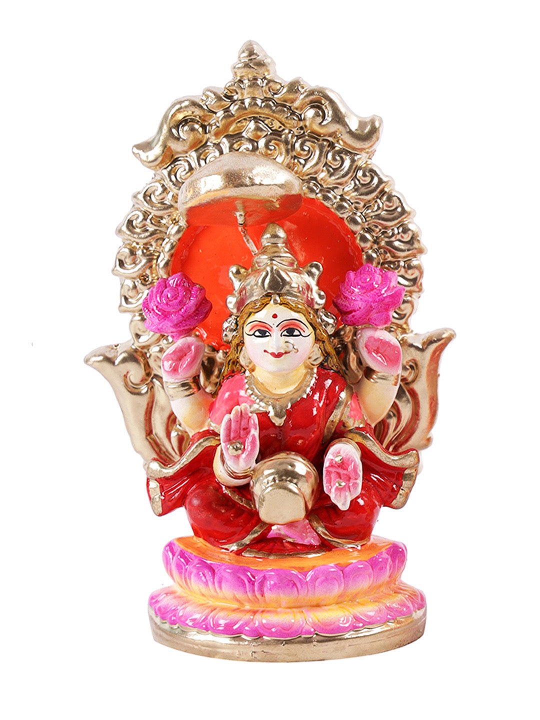 Laxmi Ganesh Idol Set Sitting on Throne - Default Title (LG2207)