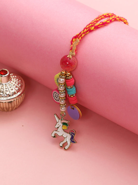 Unicorn colorful Lumba Rakhi - Only Rakhi (LM22902)