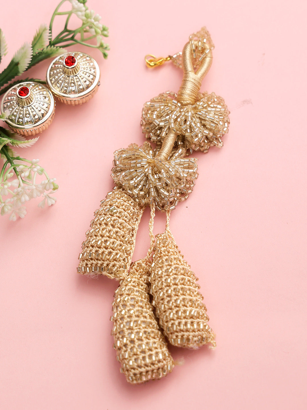 Beige Weaved Lumba Rakhi - Only Rakhi (LM22903)