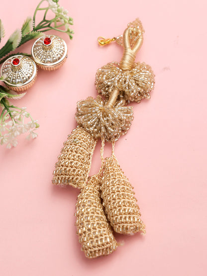 Beige Weaved Lumba Rakhi - Only Rakhi (LM22903)