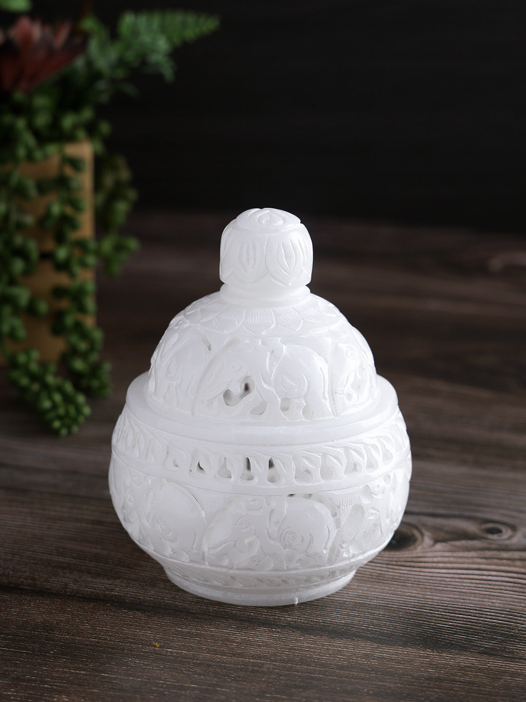 Handcrafted Marble Tealight Holder - Default Title (MARA2220)