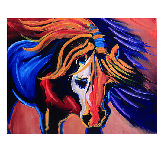 Multicolor Deep Shades Horse Canvas Painting - Default Title (PAINT1807)