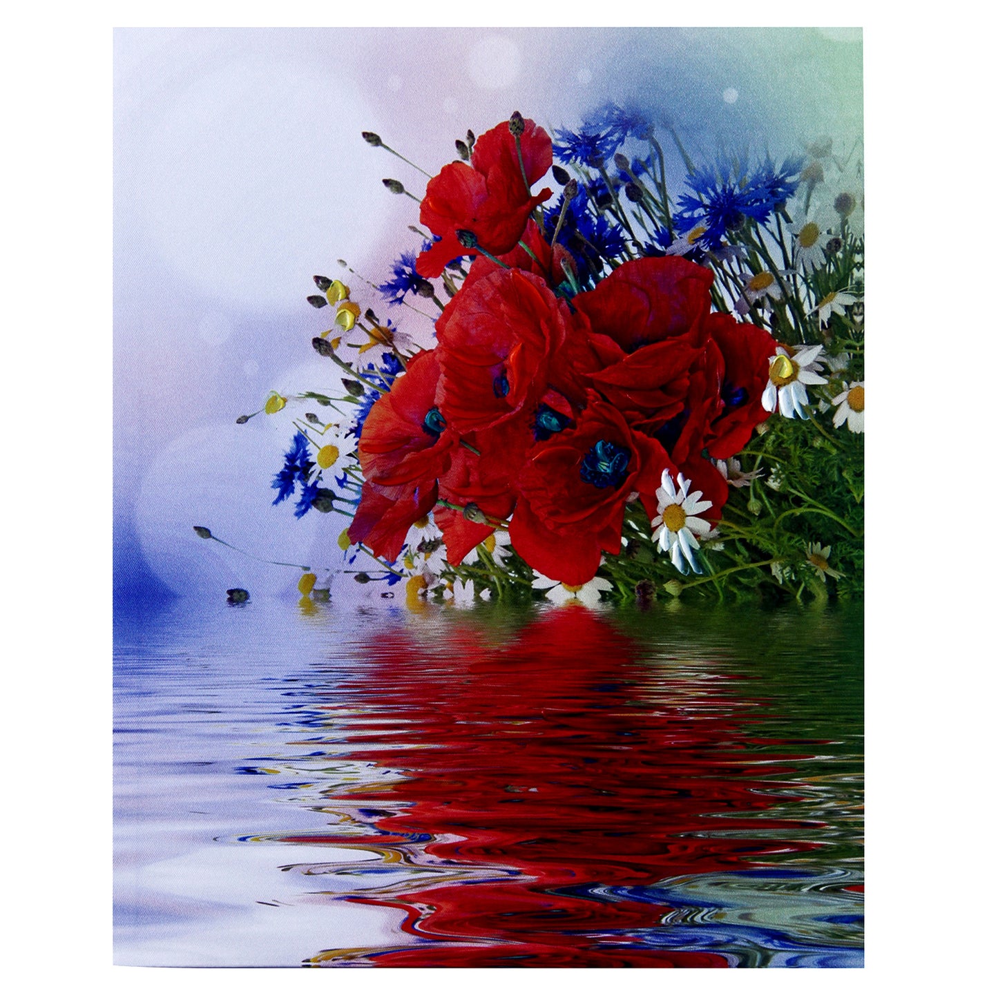 Multicoloured Bunch of Flowers Canvas Painting - Default Title (PAINT1815)