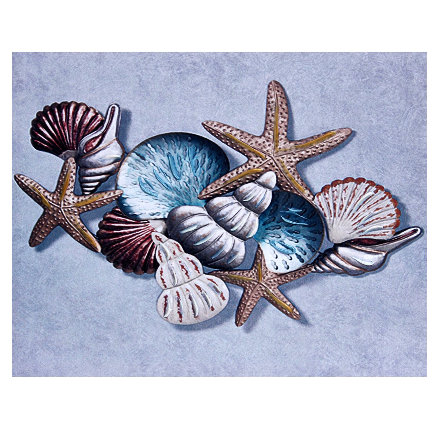 Shells Star Fish Canvas Painting - Default Title (PAINT1818)