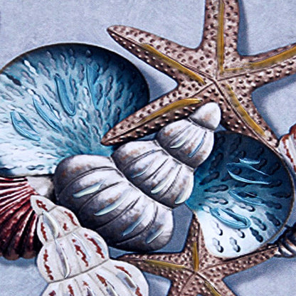 Shells Star Fish Canvas Painting - Default Title (PAINT1818)