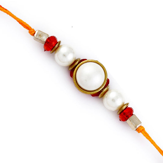 Aapno Rajasthan Freshwater cultured Pearl Rakhi - Default Title (PRL17534)