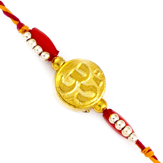 Aapno Rajasthan Golden OM Mauli Rakhi - Default Title (PRS1716)