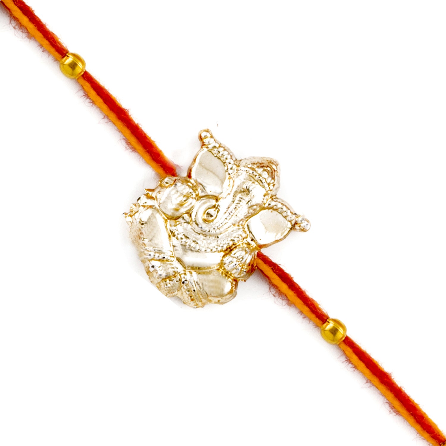 Aapno Rajasthan Golden Ganesh Motif Mauli Rakhi - Default Title (PRS1805)