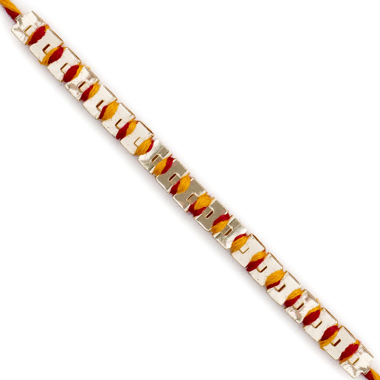 Aapno Rajasthan Golden Chain Mauli Knitted Thread Rakhi - Default Title (PRS1818)