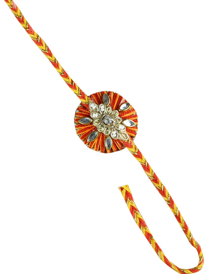 Traditional Rakhi Handcrafted from Mauli and Kundan Meena - Default Title (PRS21030)