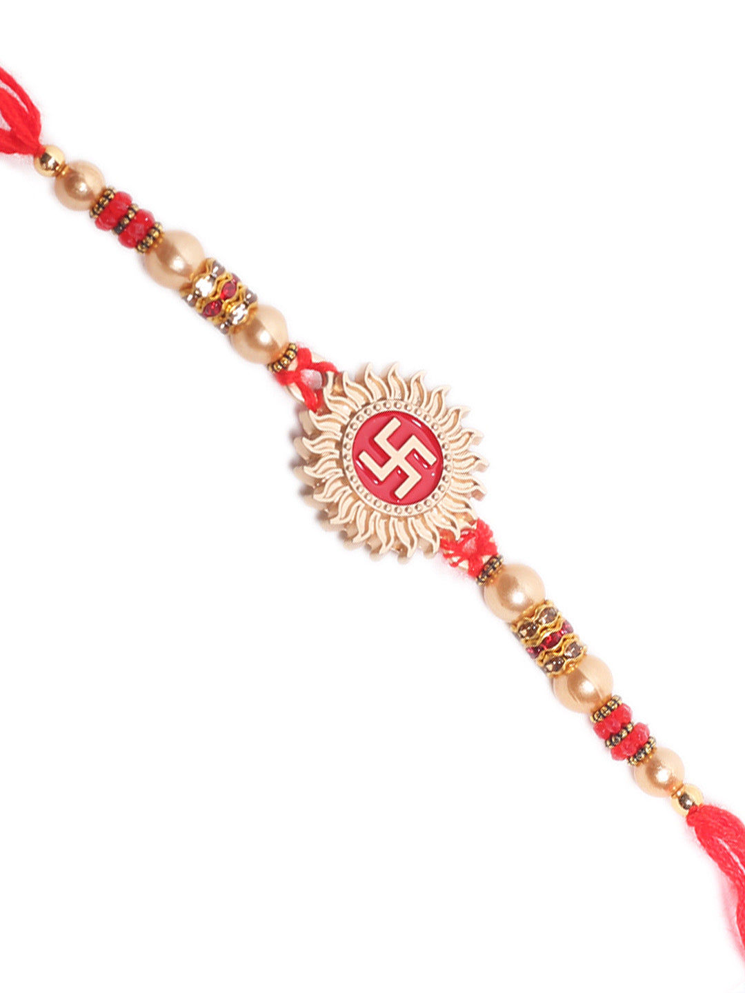 Swastika in Sun Shaped Rakhi - Default Title (PRS2160)