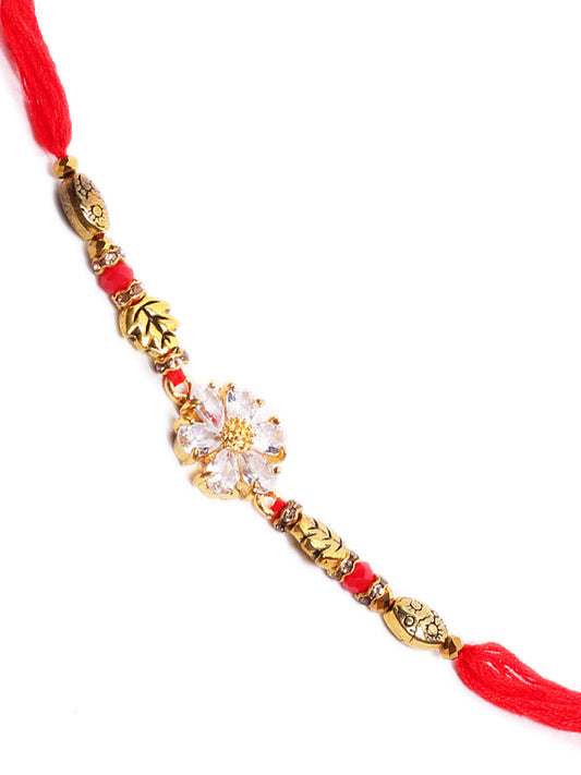 Beautiful White Flower Rakhi - Default Title (PRS2162)