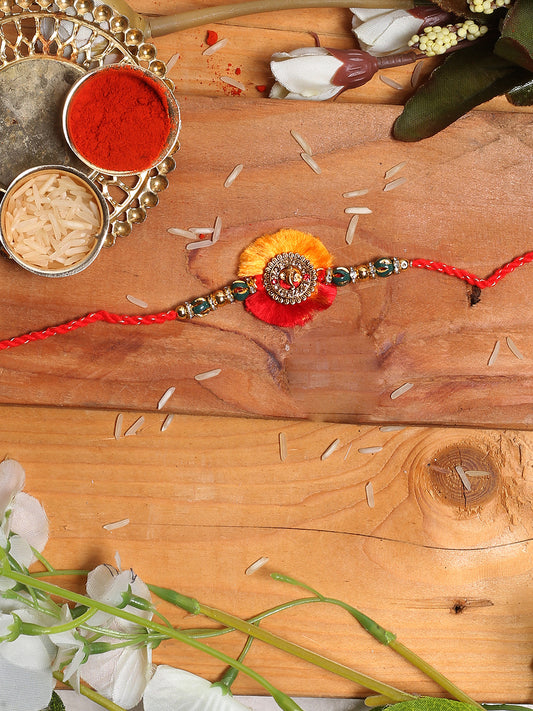 Handcrafted Lord Ganesha Rakhi - Default Title (PRS2168)