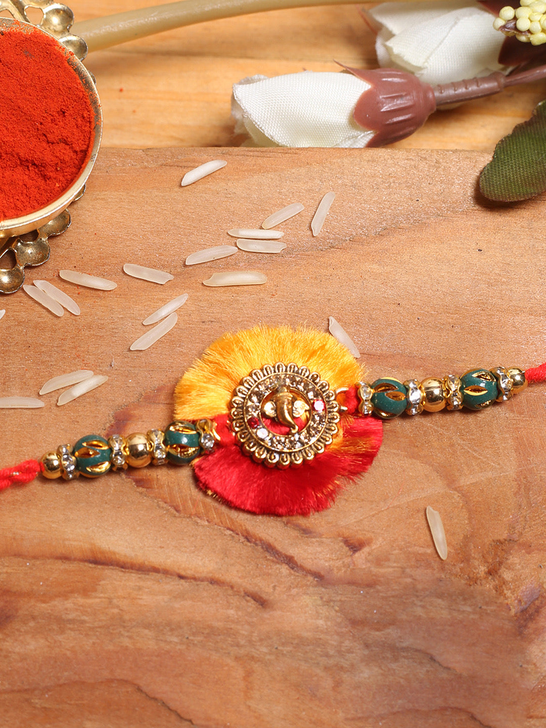 Handcrafted Lord Ganesha Rakhi - Default Title (PRS2168)