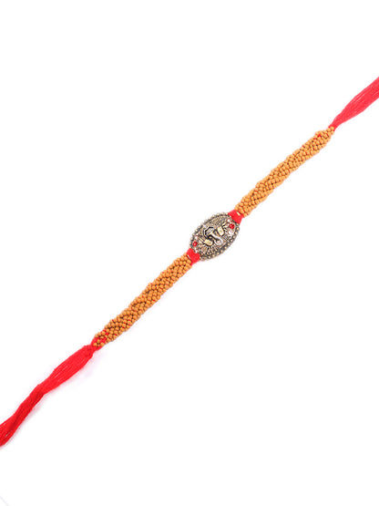 Antique Lord Ganesha Brass Rakhi - Default Title (PRS2170)