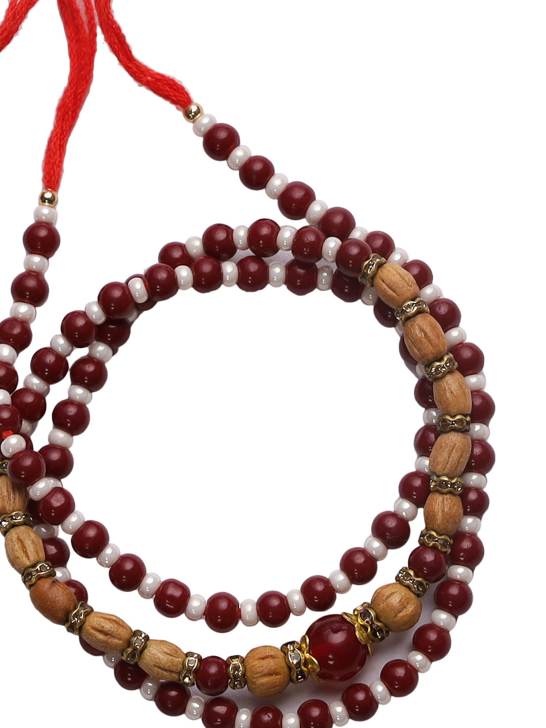 Bracelete Style Rudraksh Rakhi - Only Rakhi (PRS2244)