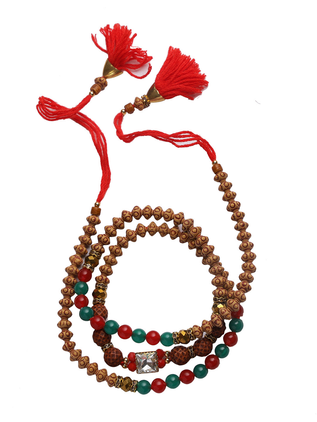 Bracelete Style Rudraksh Rakhi - Only Rakhi (PRS2245)