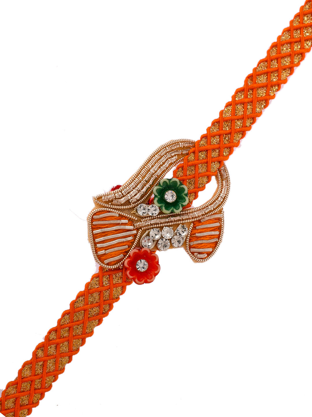 Designer Beads Crafted jaali Patterned Rakhi - Only Rakhi (PRS2303)